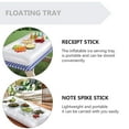 thumbnail image 5 of Tersarium 1Pc Inflatable Drink Holder Floating Drink Tray Pool Fruit Service Bar (White), 5 of 10