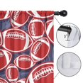 thumbnail image 4 of Blackout Kids Curtains,Red Footballs on Blue Pattern Childrens Insulated Curtains Set Of 2,Bedroom Essentials,Toddler Room Decor 42"x84", 4 of 5