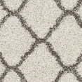 thumbnail image 6 of SAFAVIEH Hudson Aline Geometric Shag Runner Rug, Ivory/Grey, 2'3" x 8', 6 of 6