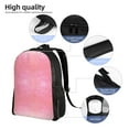 thumbnail image 5 of Haiem Sparkly Pink Glitter Backpack - Stylish and Durable 15-inch Laptop Backpack with Waterproof Oxford Fabric, 5 of 8