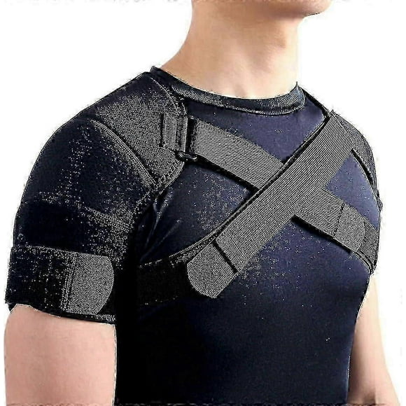 Double Shoulder Brace For Women Men, Shoulder Pain Relief Double Shoulder Support, Adjustable Shoulder Brace For Rotator Cuff Ac Joint Pain Relief