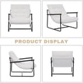 thumbnail image 5 of Modern Accent Chair for Living Room,Arm Chair with Metal Frame,Upholstered Armchair with Soft Cushion for Bedroom Lounge Reading Room, 5 of 9