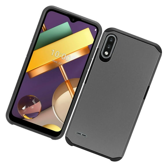 Case for Motorola Moto G Play 2021 Armor Dual Layer 2 in 1 Hard Shockproof TPU Silicone Hybrid Protection Slim Cover for Moto G Play '21 by Xcell - Gray