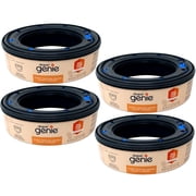 4 Pack - Diaper Genie Bags Refills, Clean Laundry Scent, with Max Odor Lock, 270 Count (21 FT)