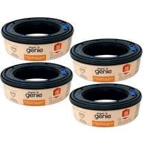 4 Pack - Diaper Genie Bags Refills, Clean Laundry Scent, with Max Odor Lock, 270 Count (21 FT)