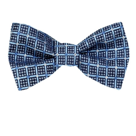 Circle Silk Tie - Mens Silk Pattern Dot Paisley Designer Self Tie Bow Tie