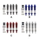 thumbnail image 5 of RC Metal Automóviles Amortiguador 4x desmontable Decorativo Damper Damper Accesorios Reemplazo de piezas para WPL C14 C14K Azul 1:12 Escala Inevent FN000894-02, 5 of 6