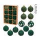 thumbnail image 3 of Christmas Decorations 12 Piece Flocked Christmas Balls Christmas Decoration SetMultiple Styles Of Christmas Tree Decorations Can Also Be Used For Other Party, 3 of 6