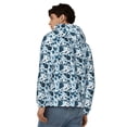 thumbnail image 4 of Kdxio Daisies Flowers Print Men Hoodies Casual Hoodies for Men with Zip Pockets Full Zip Long Sleeve Sweatshirt Sports Hooded Jacket-XX-Large, 4 of 5
