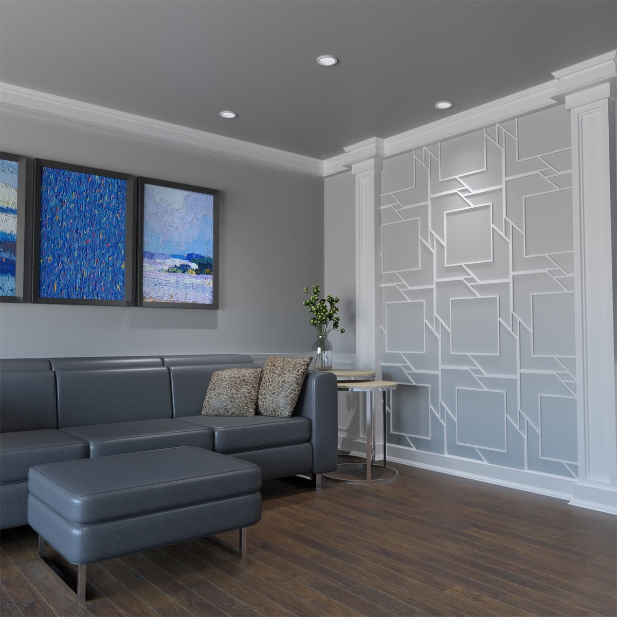 Large Monument Decorative Fretwork Wall Panels in Architectural Grade PVC