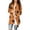 #03Earthy Yellow, variant on Women's Halloween Pumpkin Cat Print Knitting Cardigan Long Sleeve Open Front Knitted Sweater Outwear Coat Tops