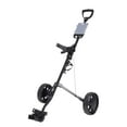 thumbnail image 2 of Folding Golf Pull Cart 2 Wheel Lightweight with Foot Brake and Scorecard Folding, 2 of 8