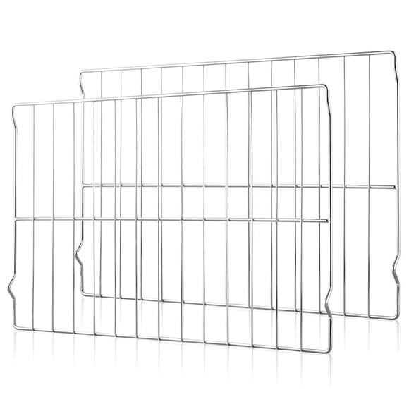 [Upgraded] 2Pcs Range Oven Racks W10256908 for Whirlpool/KitchenAid/Roper/Maytag/Kenmore Range, Replaces W10138079, 3195710, W10179196, 24" x 15.75"