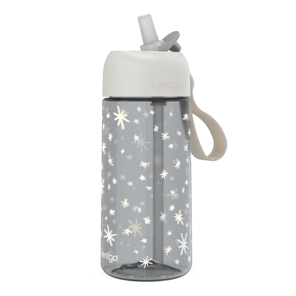 bentgo Whimsy & Wonder Plastic Water Bottle 15 oz. Starry Sprinkle (BGKDWB1-STR)