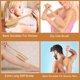 thumbnail image 5 of Cepillo exfoliante de espalda OWIIZI para ducha, cerdas extralargas y rigidas, mango largo de madera curvado, exfoliante para hombres y mujeres, uso, 5 of 7