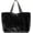 Black, variant on Large Tote Bag for Women Soft Winter Fluffy Fuzzy Furry Plush Top Handle Purse Fleece Shopping Shoulder Handbag
