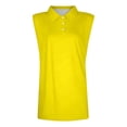 thumbnail image 5 of Sleeveless Polo Shirts for Women Summer Casual Collared Basic Plain Tank Tops Dressy Casual T Shirt Blouse, 5 of 6