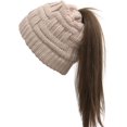 thumbnail image 1 of GFDYREE Tuque pour Queue de Cheval pour Femmes avec Bouton pour Masque, Tuque Chignon Haute et Décoiffée avec Trou pour Queue de Cheval, 1 of 7