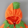 thumbnail image 4 of De Lindo conjunto de disfraz de calabaza para Halloween para bebé, mono con capucha y pantalones a rayas para bebés y niños pequeños, 4 of 5