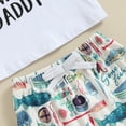 thumbnail image 6 of BemeyourBBs Toddler Baby Boy Girl Summer Clothes Daddy's Fishing Buddy Tee Shirt+Shorts Set Fishing Outfit 6 9 12 18 24Month 2t 3t, 6 of 7