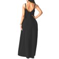 thumbnail image 3 of ITFABS Women Slip Dress, Printed Pattern Sleeveless V-neck One-piece, 3 of 9