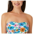 thumbnail image 2 of California Waves Womens Floral Bandeau Tankini Swim Top, 2 of 3