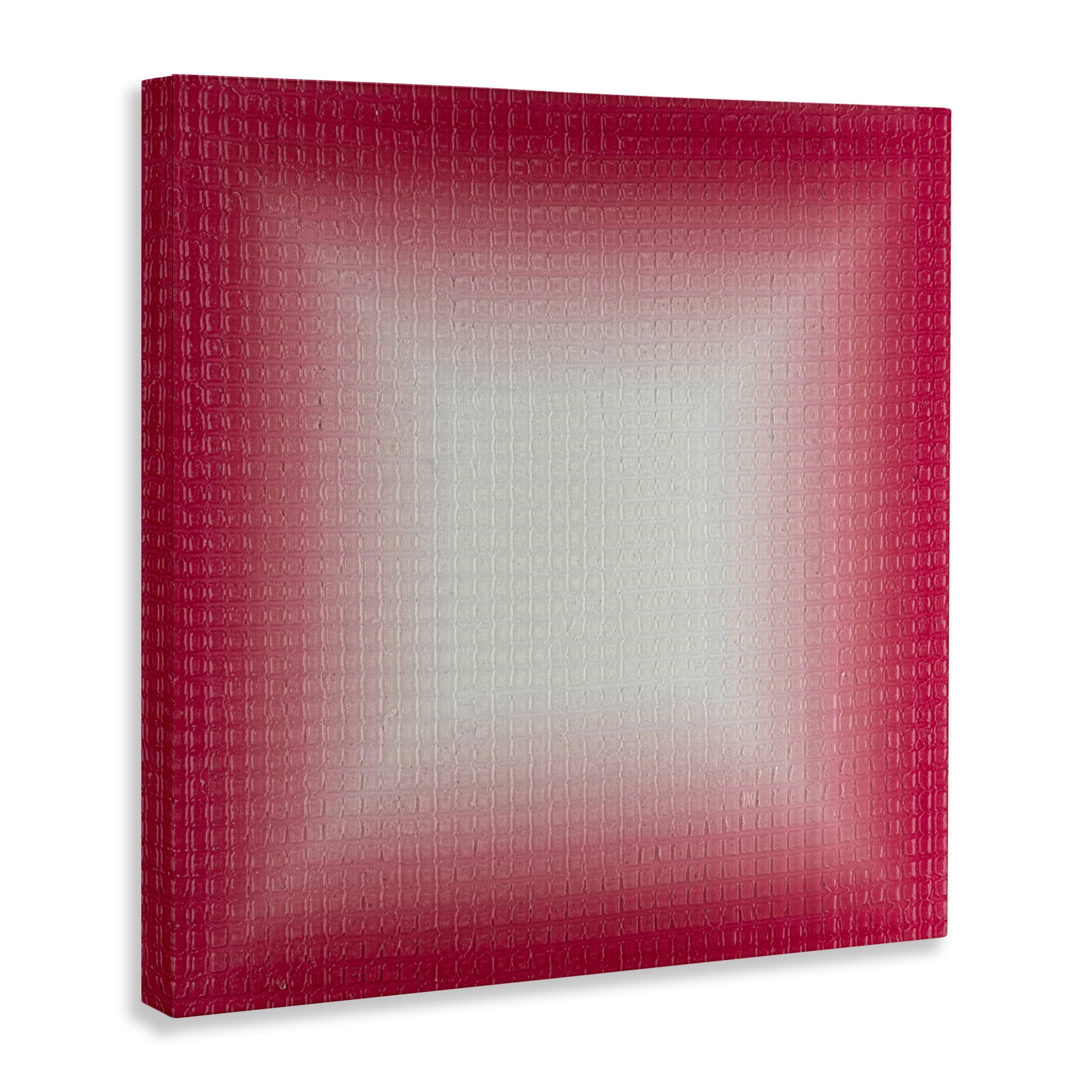 Stupell Industries Red Ombre Fade Abstract Painting Wrapped Canvas Art Print Wall Art, 36 x 36