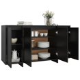 thumbnail image 2 of vidaXL Sideboard Black 135x41x75 cm Engineered Wood, 2 of 5