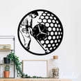 thumbnail image 3 of Handmadetneonsign Golf Wall Clock Unique, Year Date Round Wall Clock, Text Oversize Wall Clock 59586, 3 of 5