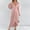 Pink, variant on Antqov Dresses for Women, Solid Color V Neck Long Sleeve Tapered Waist Satin Maxi Cocktail Dresses, Party Trendy Soft Cozy Wedding Guest Dress