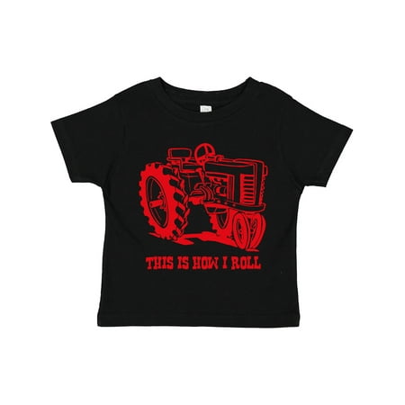 

Inktastic This is How I Roll Tractor RED Gift Toddler Boy or Toddler Girl T-Shirt