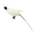 thumbnail image 4 of Loro emplumado, pájaro artificial, pájaro de espuma realista con modelo de loro de pájaro de garra, loro de simulación, para césped de paisaje de boda blanco DYNWAVEMX Estatua de loro de simulación, 4 of 8