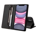 thumbnail image 2 of For iPhone 11 Flip Wallet Phone Case,[RFID Blocking]PU Leather Magnetic Folio Cover,With Card Slots,Flip Folding Kickstand,Shockproof TPU Anti-fall Rugged Phone Case Cover,Black, 2 of 9