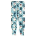 thumbnail image 5 of Fabrcox Christmas Pajama Pants for Men Big and Tall Tree Snowflake Reindeer Printed Loose Fit Lounge Bottoms Casual Baggy Comfy Loose Sleepwear Pj Pants, Sky Blue L, 5 of 6