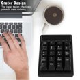 thumbnail image 2 of Ccdes Numeric Keypad Bluetooth,19 Keys Bluetooth Numeric Keypad 10m Connection 10 Million Clicks Bluetooth Number Pad,Bluetooth Number Keypad, 2 of 8