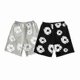 thumbnail image 3 of Summer Men Shorts Flower Print Drawstring Elastic Waist Loose Pockets Pleated Vacation Beach Sport Casual Homewear Short Pants 26s, 3 of 5