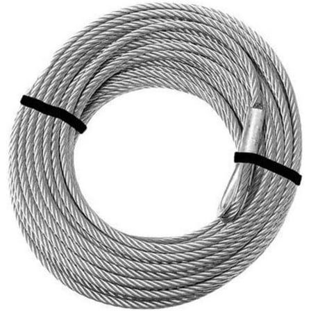 KFI Products UTV-CBL-4KW Replacement Steel Cable for KFI Winch Kit - 4500-5000 Wide Series
