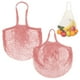 thumbnail image 1 of Uxcell 2-Pack Bolsa de Malla de Algodón, Bolsas de Compras Reutilizables Lavables [Rosa-Gris, Asa Larga y Corta], 1 of 1