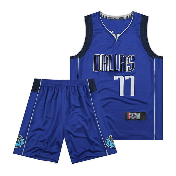 Nba Dallas Mavericks 77 Luka Doni T-shirt Adulte et Enfant