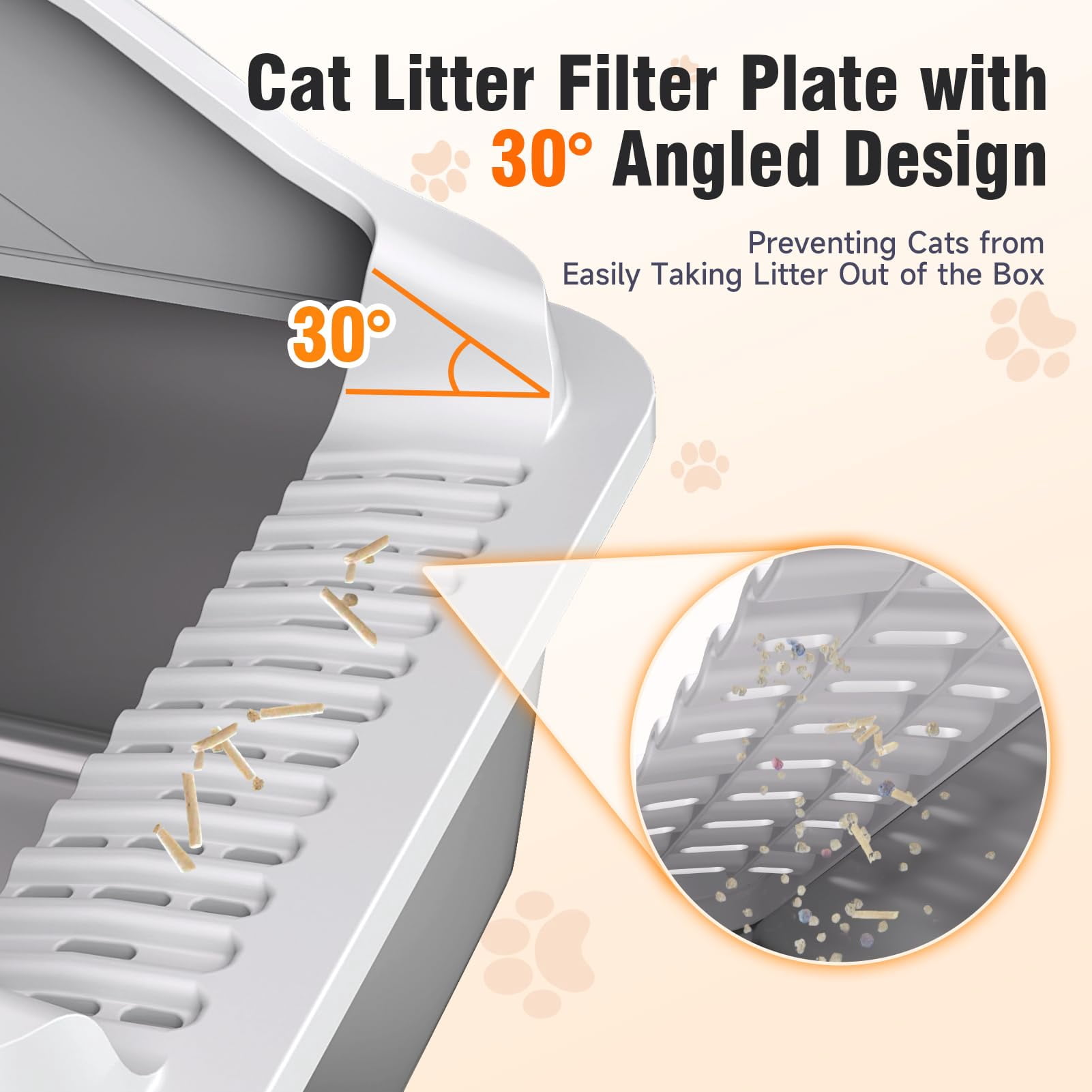 2PACK Stainless Steel Cat Litter Boxes, Large Metal Litter Box with High Sides Lid, Odor Free Litter Pan Include Scoop Easy Cleaning Anti-Scratch Kitty Cat Box Anti-Urine Leakage, Non-Sticky
