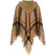 thumbnail image 2 of Women's Knit Plaid Warm Winter Poncho Sweater, 2 of 6