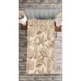 thumbnail image 3 of Ambesonne Beige Quilted Bedspread Set 2 Pcs, Exotic Marine Animals, Twin Size, Beige, 3 of 3