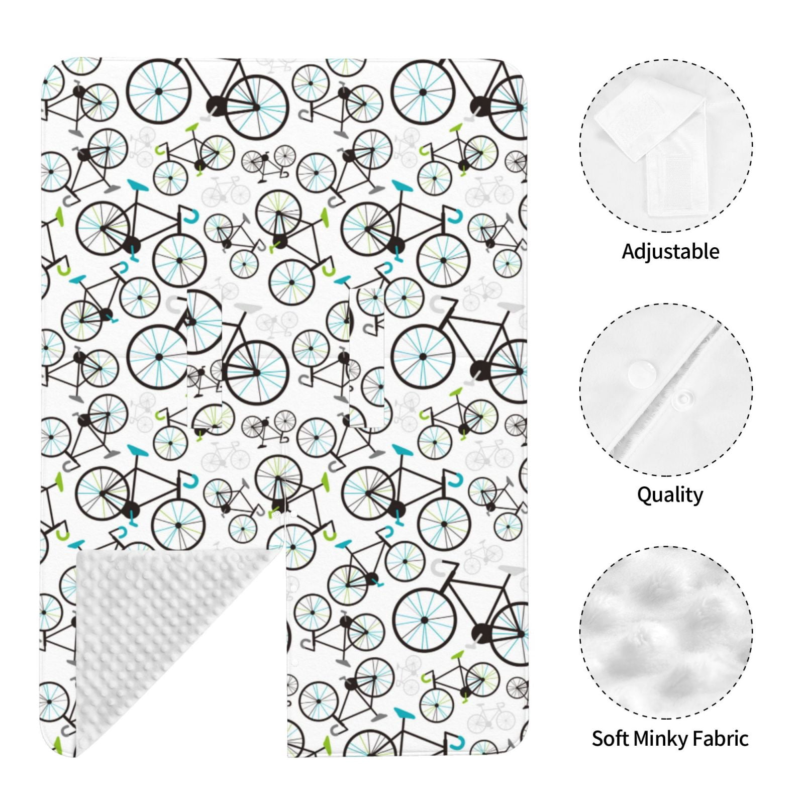 Car Seat Cover Baby - Bicycle Breathable Infant Car Seat Cover for Baby Carseat, Lightweight Comfort Baby Essentials Must Haves Newborn Stuff for Girl Boy