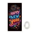 thumbnail image 2 of Happy Newyear Door Cover, Colorful Fireworks Blooming Door Decoration, Glitter Neon Backdrop, New Years Banner, New Year Eve Photography Background, City Night Flags, Welcome Banner, Front Door Decor, 2 of 9