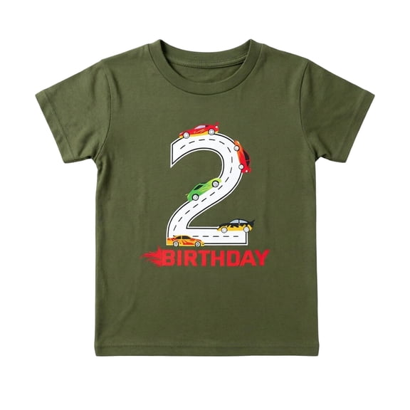 Boys T Shirts Classic Short Sleeve Cartoon Print Crewneck Tee for Daily Wear Boys' Tops Tees Shirts 2 Years-3 Years