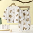 thumbnail image 5 of NAISIBABY Girls Outfit Sets,Air-Conditioned Long Sleeve Tops+Pants Homewear 2PC Clothes White Size 11, 5 of 8