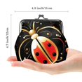 thumbnail image 2 of Stylish Women's Wallet Coin Purse with 0.7 Microfiber Material and Zinc Alloy Jaws - 4.3x4.7 in / 11x12 cm, 2 of 7