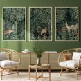 thumbnail image 2 of Hieng William Morris Wall Hieng Forest Animal Canvas Prints Wall Hieng Sets Farmhouse Living Room Decor Fox Rabbit Eagle Gothic Vintage Botanical Floral Oil Painting Pictures, 2 of 6