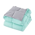 thumbnail image 6 of Unique Home Alternative 3pc Goose Down Clearance Comforter Soft Premium Color Duvet Covers Comforter Set (King, Light Blue), 6 of 6