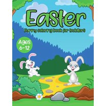 Easter bunny coloring book for toddlers ages 6-12: cute bunny coloring pages for kids (Paperback)